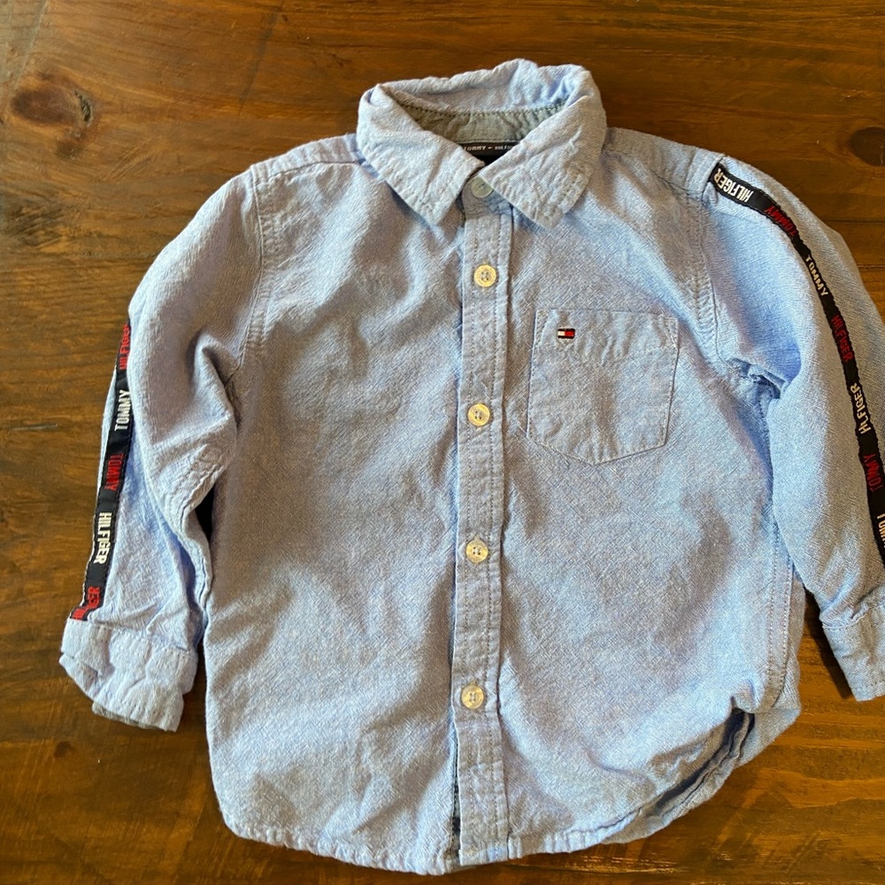 Tommy Hilfinger 3T Boys Long Sleeve Button Down Shirt